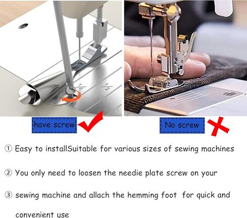 4PCS Universal Rolled Hemmer Foot Hem Presser Foot 7/8/9/10mm Wide Rolling Hem Foot Sewing Machine Presser Feet Home Industrial Curved Scroll Hemming Feet in Saudi Arabia