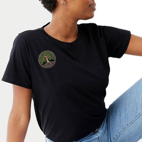 Celtic Tree of Life Spiritual Symbol Patch, Embroidered Iron-on/Sew-on Applique Badge Funny Patch Patches for Backpacks, Clothing, Hats, Jeans, DIY Accessories & Crafts, Jackets, Bags in Saudi Arabia