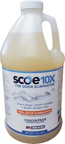 مركز مزيل الرائحة SCOE 10X - يصنع 5 جالون - مزيل رائحة البول in Kuwait