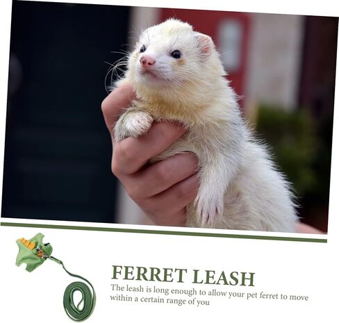 Dinosaur PET Harness and Leash for Small Animals Adjustable Vest Random Color Bell Wear-Resistant Ferret Walking Rope for Kittens and Small Pets in Saudi Arabia