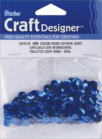 Cupped Sequins 5mm 800/Pkg-Royal Blue in Saudi Arabia