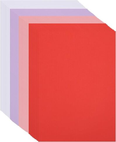 100 Pieces Sheets Valentine's Day Cardstock Paper Thick Cardstock Paper Cover Card Stock Printer Paper for Valentine's Day Wedding Arts Crafts Invitations Greeting Cards in Kuwait