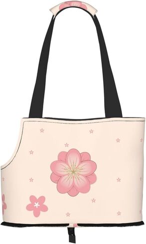 Little Pink Cherry Blossoms Printed Portable pet Shoulder Bag, Suitable for Small Dogs and Cats, Shopping and Travel Dual-Purpose Bag in Saudi Arabia