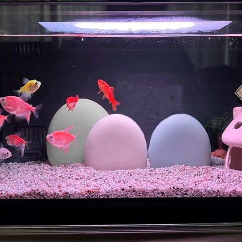 Piwe 3pcs Aquarium Decor Fish Tank Rocks, 3-4 in Versatile Aquarium Rocks for Fish Tank Decorations, Universal Style Ornaments for Aquarium Environments Decor Accessories in Saudi Arabia