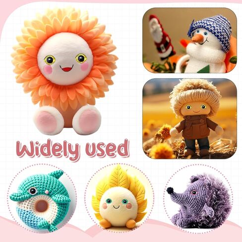 TOAOB 12 Set Glitter Oval Safety Eyes for Amigurumis 23 x 28mm Crochet Safety Eyes with Washers 6 Colors Doll Eyes for DIY Puppet Stuffed Animals Making in Saudi Arabia