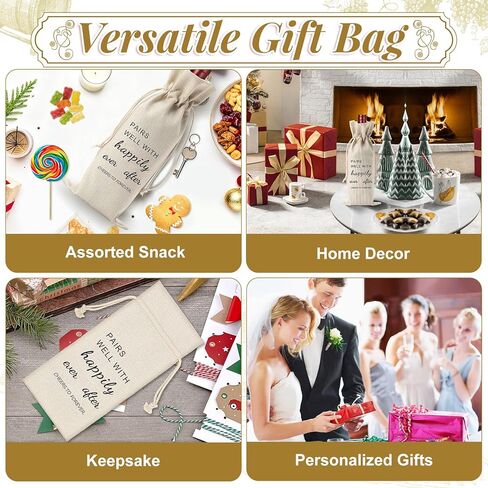 PinCute Wine Gift Bag Engagement Wedding Gifts for Couples, Personalized Mr and Mrs Wine Bag Gifts for Bridal Shower Women Men, Engagement Wedding Party Decoration Ornament in Saudi Arabia