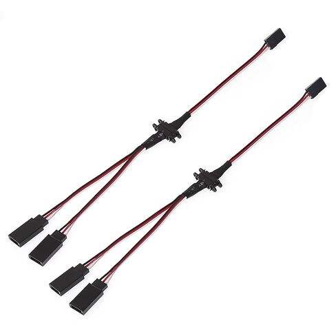 2Pack RC Magnetic Snap-On Jr 1-to-2 Y Extension Cable 9" Length 3Pin LED lamp Group Magnetic Suction Extension Wires for 1/10 1/8 RC Crawler Truck Car Boat Airplane Drones Helicopte in Saudi Arabia