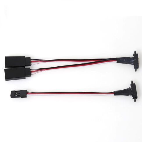 2Pack RC Magnetic Snap-On Jr 1-to-2 Y Extension Cable 9" Length 3Pin LED lamp Group Magnetic Suction Extension Wires for 1/10 1/8 RC Crawler Truck Car Boat Airplane Drones Helicopte in Saudi Arabia
