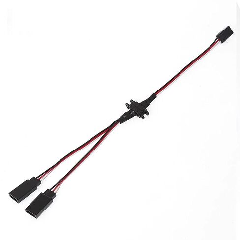 2Pack RC Magnetic Snap-On Jr 1-to-2 Y Extension Cable 9" Length 3Pin LED lamp Group Magnetic Suction Extension Wires for 1/10 1/8 RC Crawler Truck Car Boat Airplane Drones Helicopte in Saudi Arabia