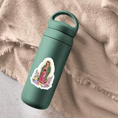 30Pcs Our Lady of Guadalupe Stickers Pack – Virgin Mary Vinyl Stickers for Journals, Laptops, Scrapbooks, Faith-Based Gifts, Religious Catholic Decals in Kuwait