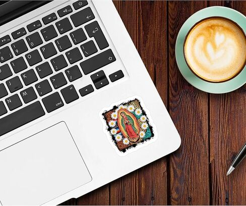 30Pcs Our Lady of Guadalupe Stickers Pack – Virgin Mary Vinyl Stickers for Journals, Laptops, Scrapbooks, Faith-Based Gifts, Religious Catholic Decals in Kuwait