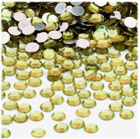 The Crafts Outlet 1,000pc Rhinestones Round 7mm - 34ss Flatback Orange in Saudi Arabia