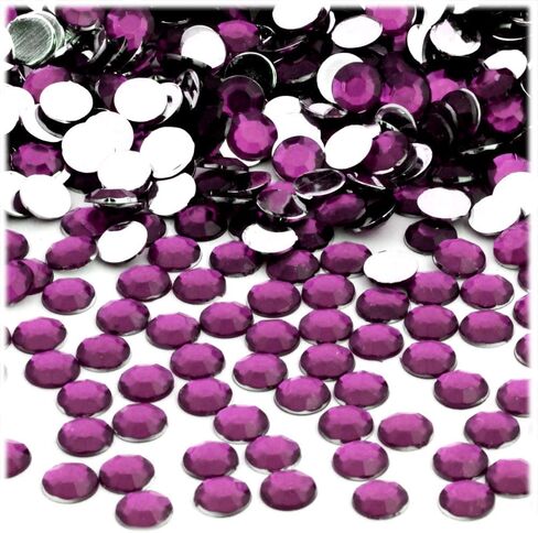 The Crafts Outlet 1,000pc Rhinestones Round 7mm - 34ss Flatback Orange in Saudi Arabia