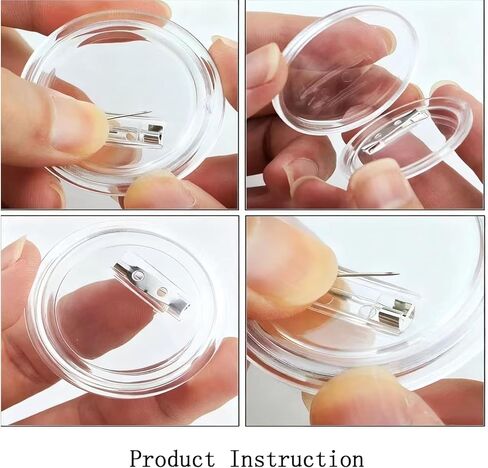 SHUNLI 15PCS 3 Inch Clear Button Pins, Custom Blank Pins for Crafts DIY, Make Your Own Button Badge Maker DIY, Personalized Photo Buttons for Clothes Gifts in Saudi Arabia