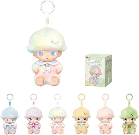 POP MART DIMOO Journal of New Life Series-Vinyl Plush Pendant Blind Box, Collectible Toys Home Decorations, Holiday Birthday Gifts for Girls and Boys, Single Box in Saudi Arabia