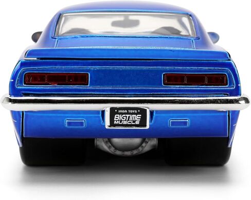 Jada Toys Bigtime Muscle 1:24 1969 Chevy Camaro Die-cast Car – Opening Doors, Hood, Trunk, Rubber Tires(Candy Blue) in Saudi Arabia