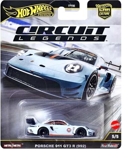 مجموعة السباق المصبوبة من Hot Wheels Circuit Legends - أيقونات بورش وفيراري وفورد وسوبارو، مقياس 1:64، للأعمار من 3 سنوات فما فوق (عبوة من 5) FPY86-961K in Kuwait