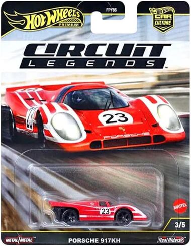 مجموعة السباق المصبوبة من Hot Wheels Circuit Legends - أيقونات بورش وفيراري وفورد وسوبارو، مقياس 1:64، للأعمار من 3 سنوات فما فوق (عبوة من 5) FPY86-961K in Kuwait