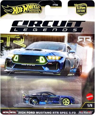 مجموعة السباق المصبوبة من Hot Wheels Circuit Legends - أيقونات بورش وفيراري وفورد وسوبارو، مقياس 1:64، للأعمار من 3 سنوات فما فوق (عبوة من 5) FPY86-961K in Kuwait