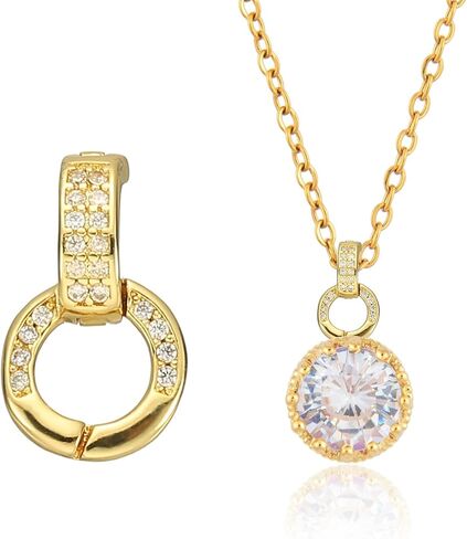 PATIKIL Bails for Jewelry Making, 14mm Pendant Bail Connector Double Bail Clasps for Bracelet Necklace Pendants Dangle Charm DIY Craft, Gold in Saudi Arabia