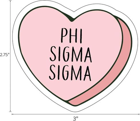 Phi Sigma Sigma - Sticker Sheet - Love Theme in Saudi Arabia