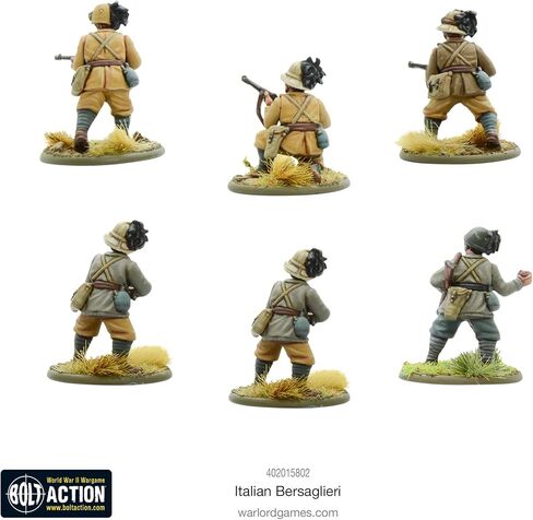 Warlord Games Bolt Action WWII Italian Bersaglieri Figures 1:56 Military Table Top Wargaming Plastic Model Kit 402015802 in Saudi Arabia