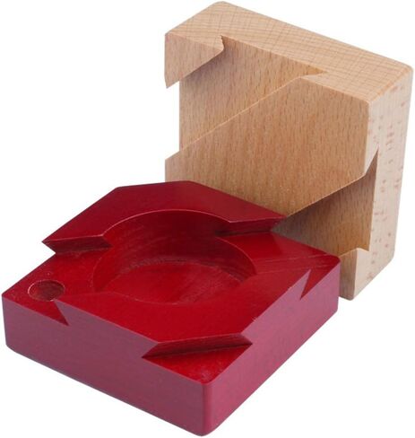 Yunir Wooden Magic Puzzle Box Brain Teaser Lock Box, Dovetail for Brain Development, Safe and Non Material, Lightweight and Portable, Ages 6+ (Purple) in Saudi Arabia