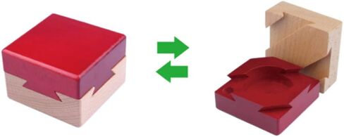 Yunir Wooden Magic Puzzle Box Brain Teaser Lock Box, Dovetail for Brain Development, Safe and Non Material, Lightweight and Portable, Ages 6+ (Purple) in Saudi Arabia