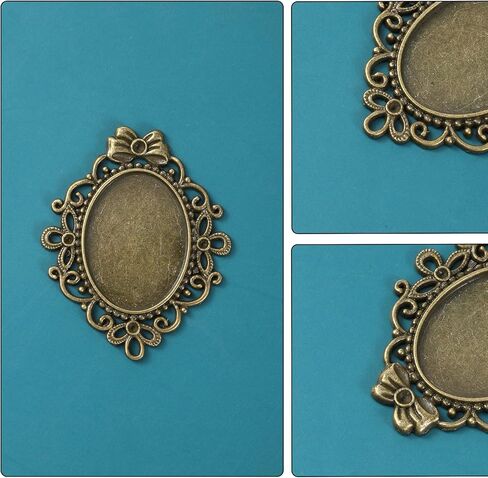 100 Gram Bezels for Resin Jewelry Making: 0.4-1.8 Inches Alloy Pendant Trays for Jewelry Making in Saudi Arabia