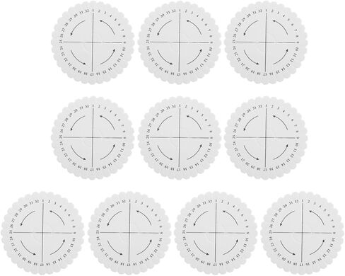 DOITOOL Kumihimo Disk Foam Kit : 10 PCS Bracelet Braiding Disk Round Bracelet Braiding Plate 32 Slot Weaving Board for Jewelry String Maker Tool for Beginners Creative Crafting in Saudi Arabia