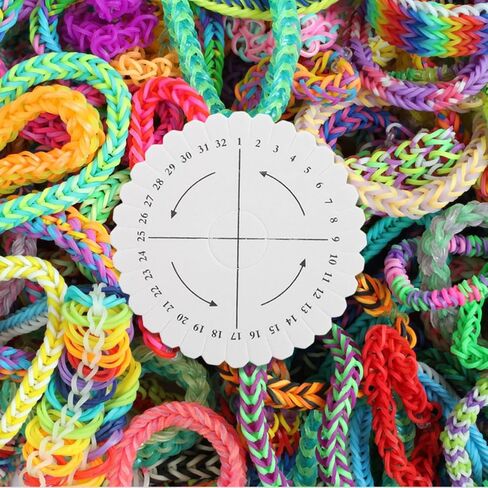 DOITOOL Kumihimo Disk Foam Kit : 10 PCS Bracelet Braiding Disk Round Bracelet Braiding Plate 32 Slot Weaving Board for Jewelry String Maker Tool for Beginners Creative Crafting in Saudi Arabia