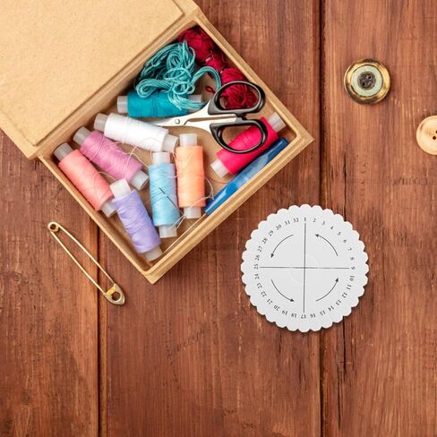 DOITOOL Kumihimo Disk Foam Kit : 10 PCS Bracelet Braiding Disk Round Bracelet Braiding Plate 32 Slot Weaving Board for Jewelry String Maker Tool for Beginners Creative Crafting in Saudi Arabia