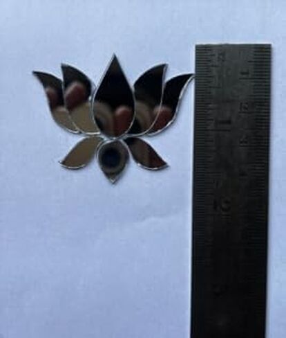 Lotus Cut Out Mirror 10 Pieces – 2x2 Inch for Mandala Making and Lippan Art Projects in Saudi Arabia