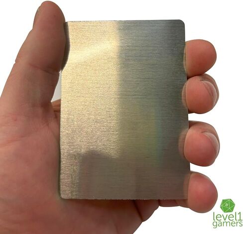 Raccoon Treasure Metal MTG Token Card – Hand-Drawn Magic Card Proxy Design on Brushed Aluminum – Cute Animal Collectible Gift for Raccoon & MTG Fans in Saudi Arabia