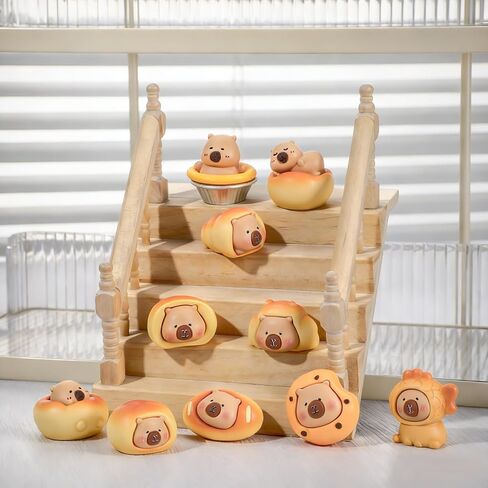 10 Pcs Mini Resin Capybaras Mini Capybara Figures Cute Capybara Figurine Miniature Figurines Resin Animals Tiny Animals for Garden Landscape Dollhouse Cake Toppers Tabletop Party Decor DIY in Saudi Arabia
