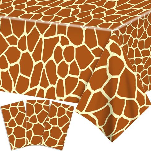 Adirasenotek 3Pack Zebra Print Tablecloths for Animal Theme Party, Jungle Supplies, 3D Table Cover for Birthday, Baby Showers (Zebra) in Saudi Arabia