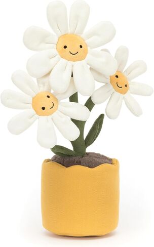 لعبة Jellycat Amuseables Daisy Pot المحشوة، 13.5 بوصة - قطيفة نباتية وزهور - ديكور ممتع وهدية in Saudi Arabia