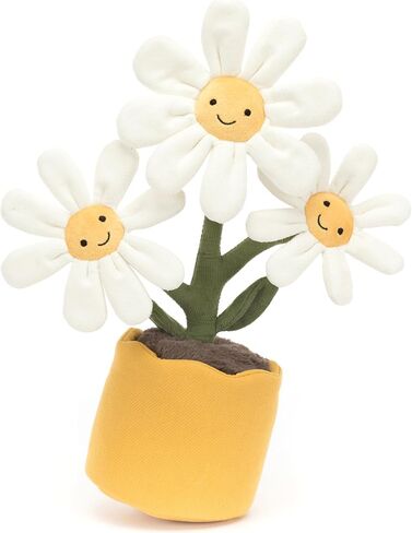 لعبة Jellycat Amuseables Daisy Pot المحشوة، 13.5 بوصة - قطيفة نباتية وزهور - ديكور ممتع وهدية in Saudi Arabia