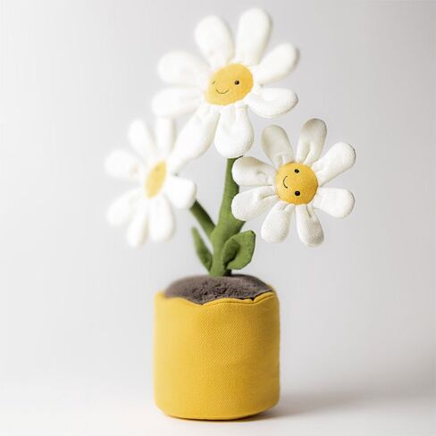 لعبة Jellycat Amuseables Daisy Pot المحشوة، 13.5 بوصة - قطيفة نباتية وزهور - ديكور ممتع وهدية in Saudi Arabia