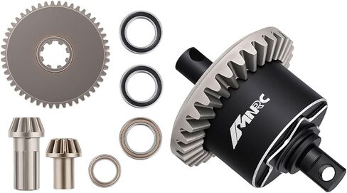 Steel Rear Differential Diff & Spur Input Gear Kit for HyperGO 1/14 H14BM 14209 14210 Series Upgrades Part Black in Kuwait