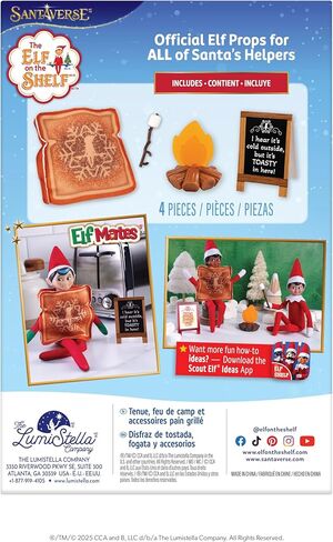 The Elf on the Shelf Polar Props Toasty Roasty Set - Elf Props and Accessories for Hilarious Campfire Elf Scenes - Scout Elf Not Included. in Saudi Arabia