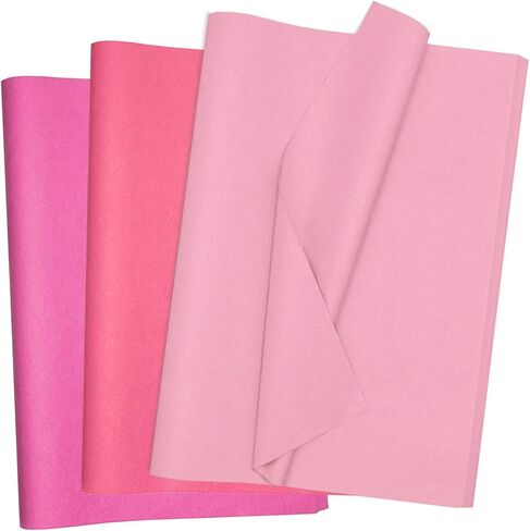 120 Sheets Mix Pink Tissue Paper HMUIKFRY 20x14 Inches Tissue Paper for Gift Bags Wrapping Paper for Birthday Weddings Holiday Crafts Festival Decoration in Saudi Arabia