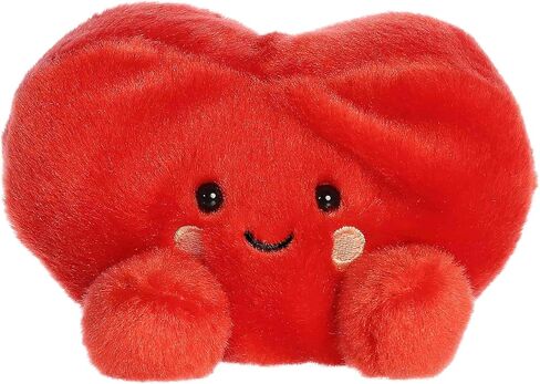 حيوان محشو Aurora® Adorable Palm Pals™ Amore Heart™ - قطيفة ممتعة يمكن تجميعها للأطفال والكبار - مثالية لتزيين الغرف وهدايا عيد الميلاد - أحمر 5 بوصات in Kuwait