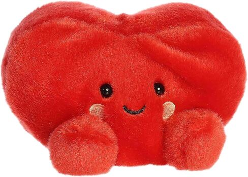 حيوان محشو Aurora® Adorable Palm Pals™ Amore Heart™ - قطيفة ممتعة يمكن تجميعها للأطفال والكبار - مثالية لتزيين الغرف وهدايا عيد الميلاد - أحمر 5 بوصات in Kuwait