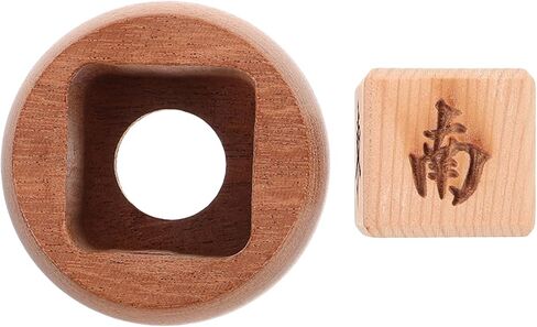 LUOZZY Round Wooden Mahjong Wind Indicator Accessories for Chinese Game Play Professional Casual Players Durable Elegant Coffee Table Decor in Saudi Arabia