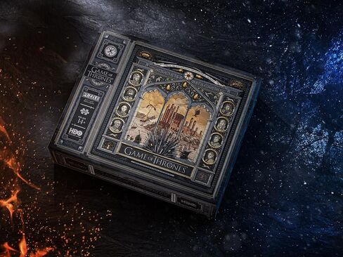 أحجية الصور المقطوعة المميزة من Game of Thrones - تفاصيل من رقائق الذهب، مع حقيبة حمل لهواة التجميع - تجربة تفاعلية لمحبي GOT - مثالية للهدايا in Kuwait