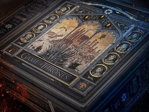 أحجية الصور المقطوعة المميزة من Game of Thrones - تفاصيل من رقائق الذهب، مع حقيبة حمل لهواة التجميع - تجربة تفاعلية لمحبي GOT - مثالية للهدايا in Kuwait
