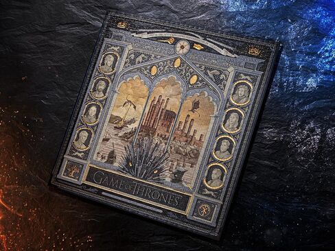 أحجية الصور المقطوعة المميزة من Game of Thrones - تفاصيل من رقائق الذهب، مع حقيبة حمل لهواة التجميع - تجربة تفاعلية لمحبي GOT - مثالية للهدايا in Kuwait