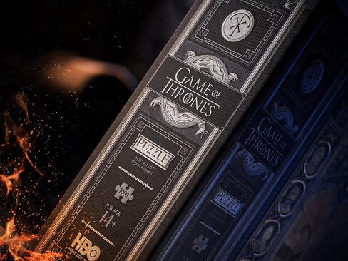 أحجية الصور المقطوعة المميزة من Game of Thrones - تفاصيل من رقائق الذهب، مع حقيبة حمل لهواة التجميع - تجربة تفاعلية لمحبي GOT - مثالية للهدايا in Kuwait