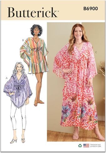 مجموعة أدوات خياطة القفطان من Butterick B6900B5 Misses، رمز التصميم B6900، المقاسات 8-10-12-14-16 in Saudi Arabia